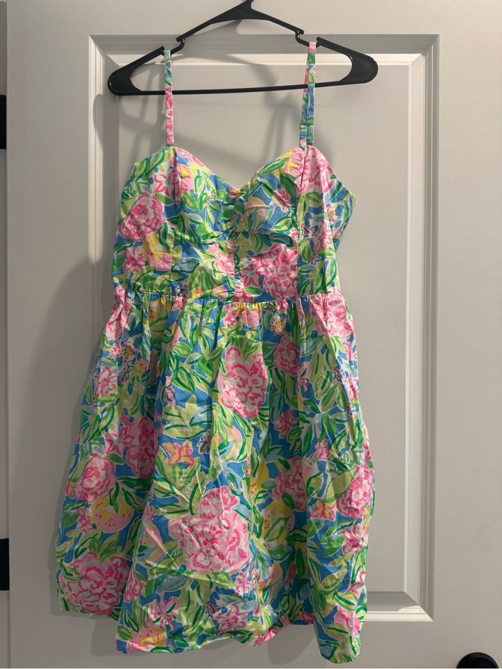 Lilly Pulitzer Floral Sundress in Pink, Green, Blue, Yellow